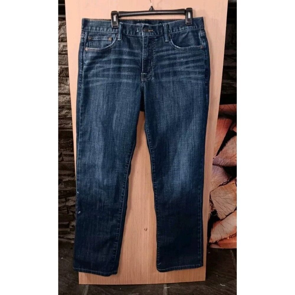 Lucky Brand Mens 34×32 Jeans 361 Vintage Straight Med Wash Mid Rise‎ Stretch